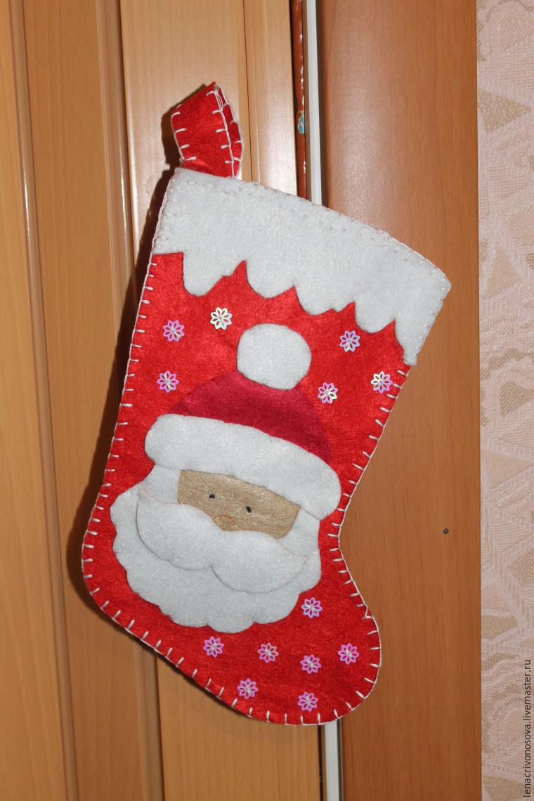 Мастер-класс: новогодний сапожок с Дедом Морозом, фото № 9