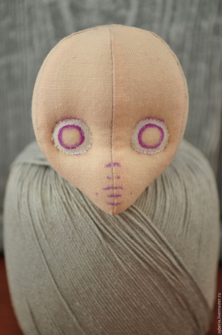 Рисуем глазки текстильной куколке, фото № 5