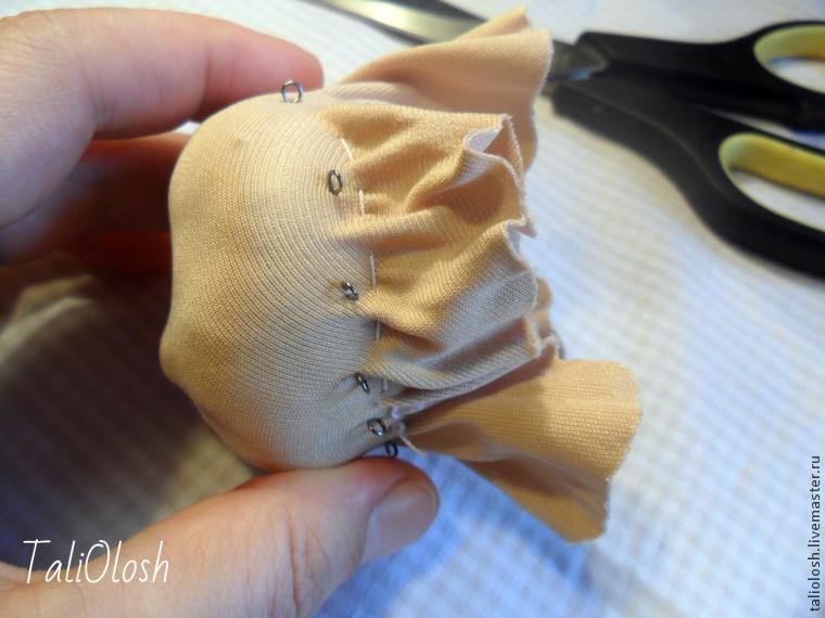 Создание объемной текстильной кукольной головки. Часть 3, фото № 1