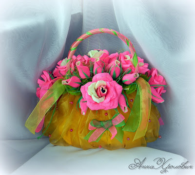 Сладкая сумочка для девочки (букет из конфет), фото № 1