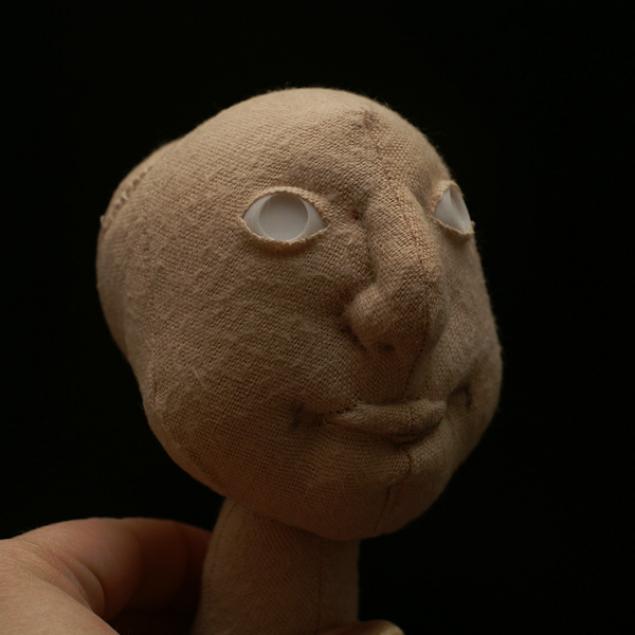 Прошивка лица текстильной куклы., фото № 16