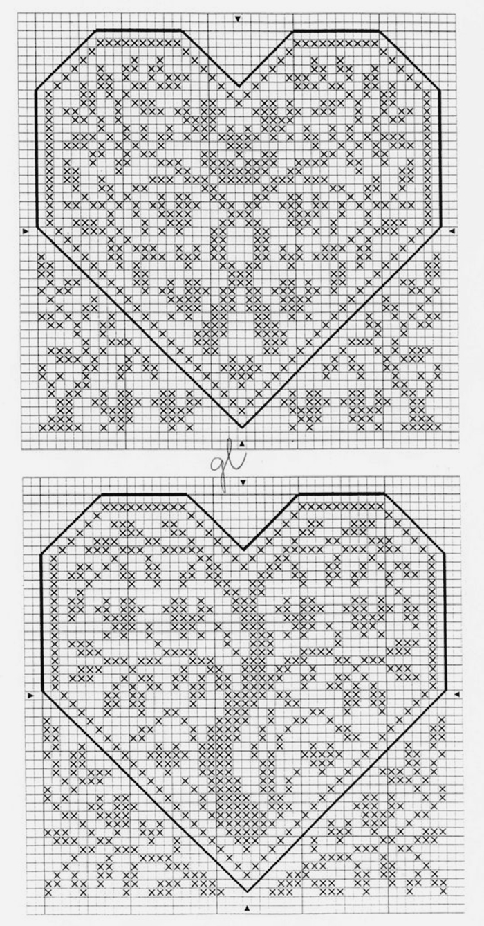 От чистого сердца: 40 простых схем вышивки сердечек крестиком, фото № 13