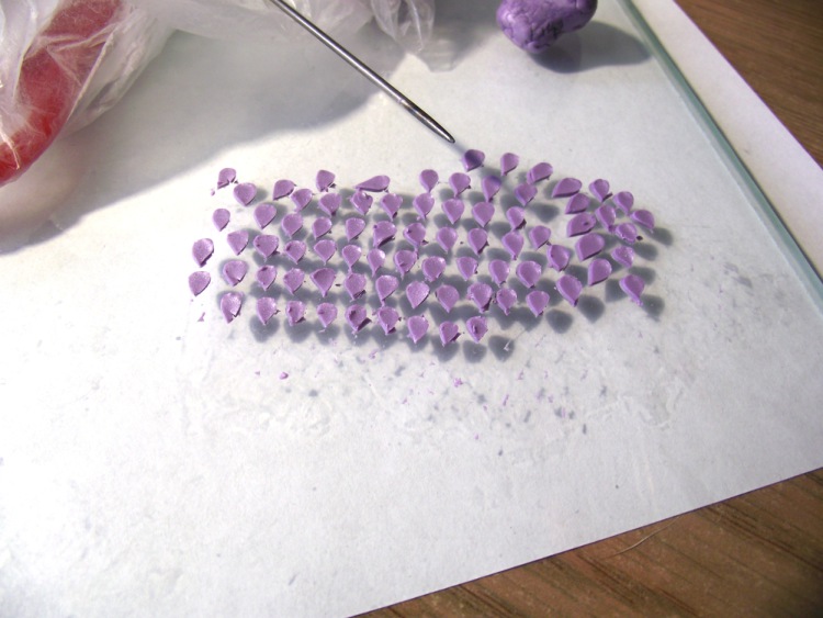Создаем цветочные серьги-шары из запекаемой полимерной глины, фото № 4