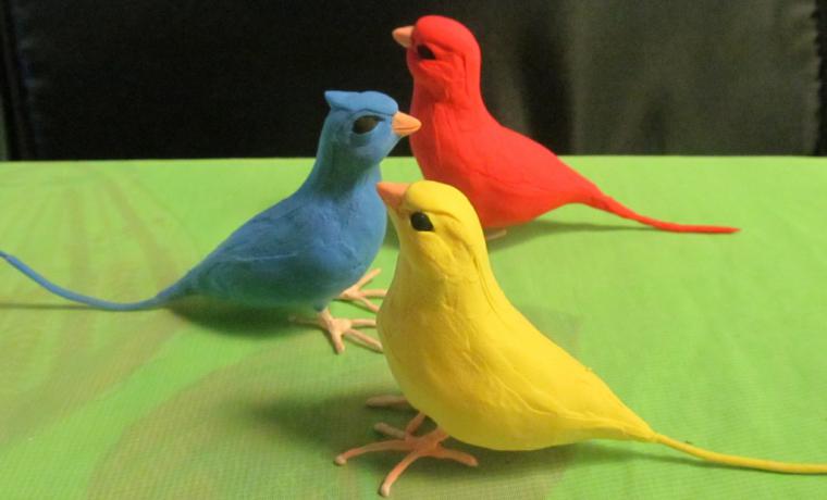 Делаем очаровательных райских птичек из бархатного пластика, фото № 23