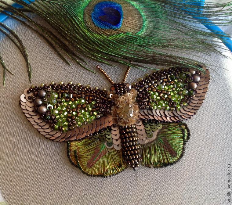 Вышиваем бисером элегантную бабочку. Часть вторая, фото № 21