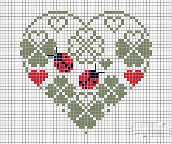 От чистого сердца: 40 простых схем вышивки сердечек крестиком, фото № 35