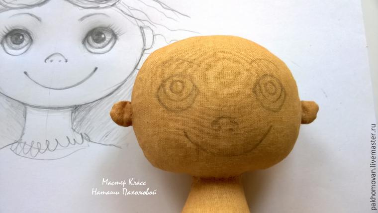 Учимся оживлять текстильную куклу: роспись лица, фото № 20