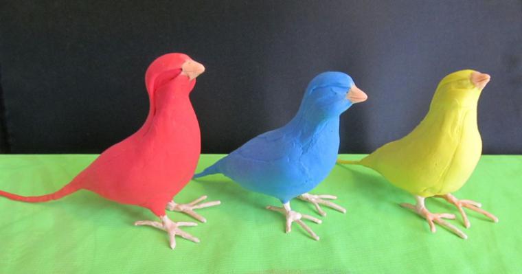 Делаем очаровательных райских птичек из бархатного пластика, фото № 19