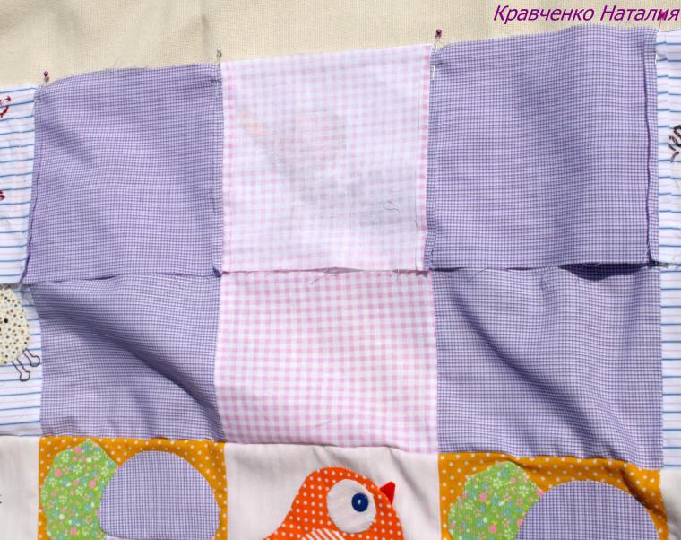 Мастер-класс детское развивающее одеяло-панно с вышивкой и аппликацией, фото № 24
