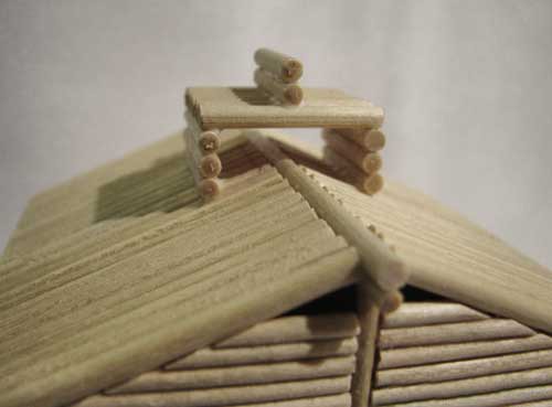 Делаем сувенирную беседку из деревянных палочек, фото № 33