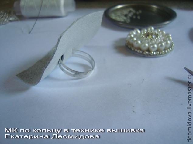 Создание кольца в технике вышивки бисером, фото № 20