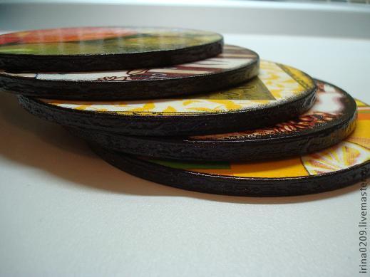 Подставки под чашки из CD- дисков, фото № 12