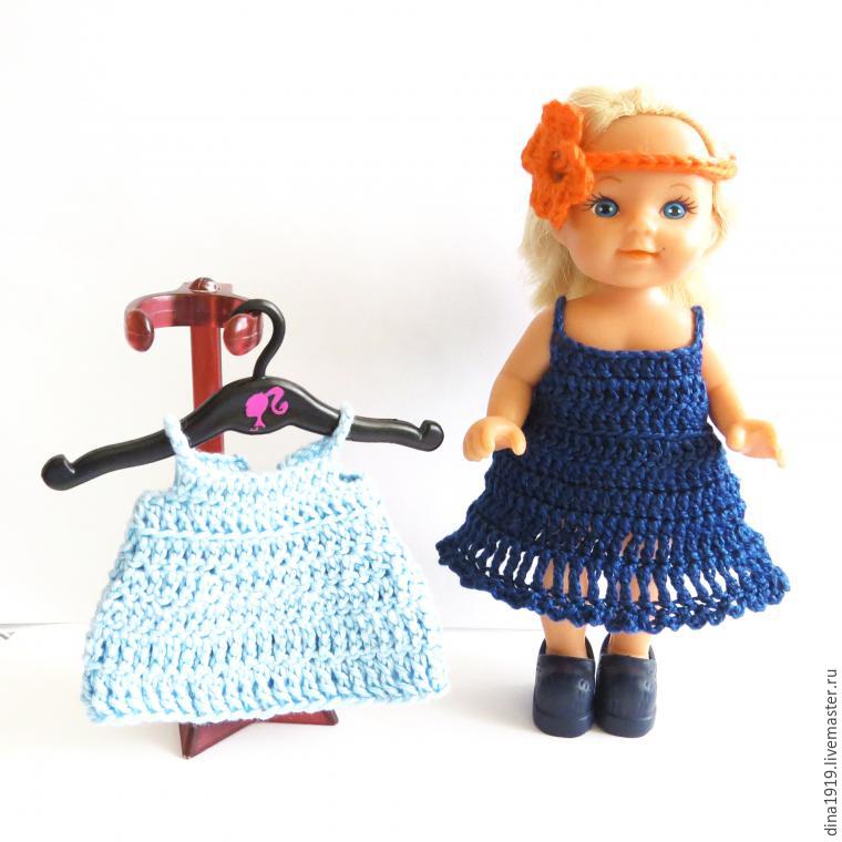 Вяжем платье для куклы крючком. Просто и быстро, фото № 1
