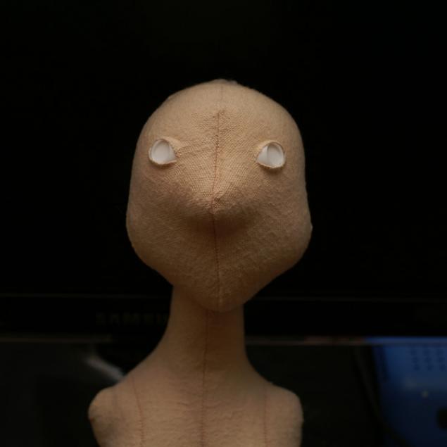 Прошивка лица текстильной куклы., фото № 2