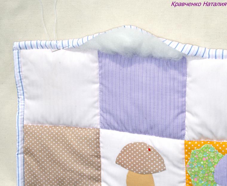 Мастер-класс детское развивающее одеяло-панно с вышивкой и аппликацией, фото № 30