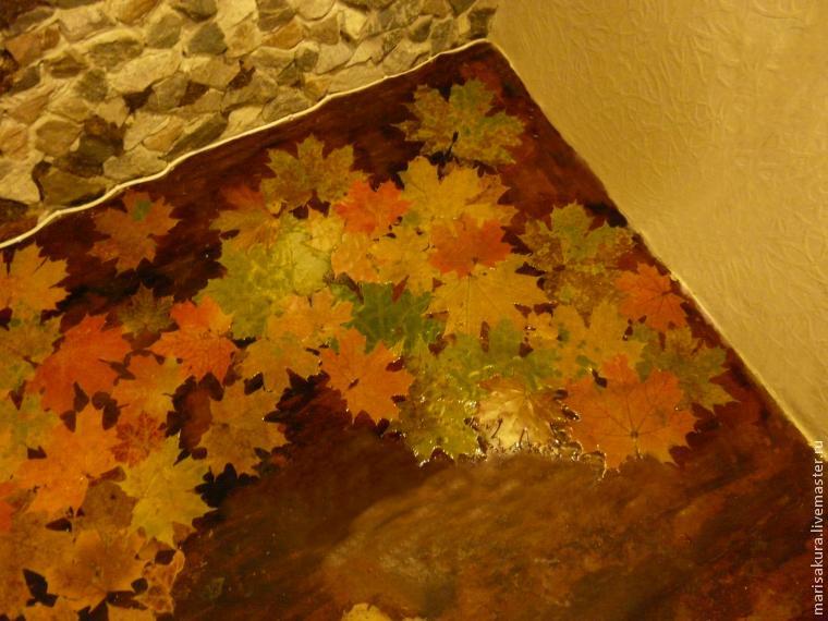 Осень не только за окном: создаем листопад на полу, фото № 7