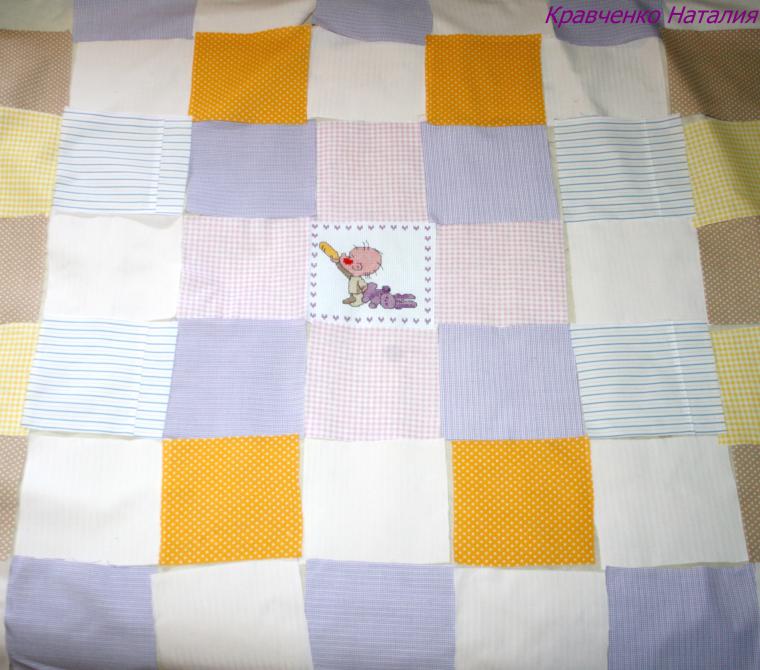Мастер-класс детское развивающее одеяло-панно с вышивкой и аппликацией, фото № 5