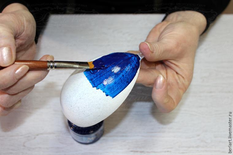 Создаем декоративное пасхальное яйцо в технике декупажа, фото № 16