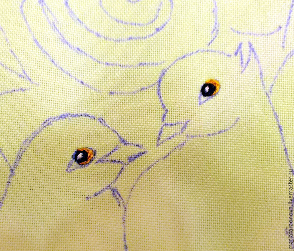 «Вместе навсегда»: вышиваем голубков атласными лентами, фото № 5
