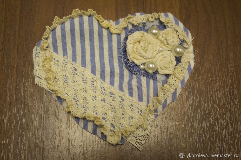 Шьем сердце-игольницу или милое украшение для дома, фото № 12