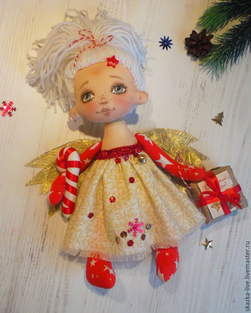 Ангел в каждый дом! Мастер-класс по созданию новогодней текстильной куклы, фото № 40