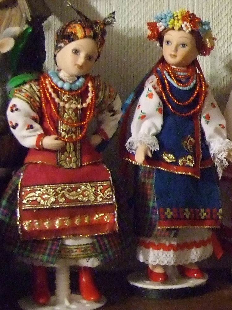 Украинский народный костюм на моих куколках, фото № 7