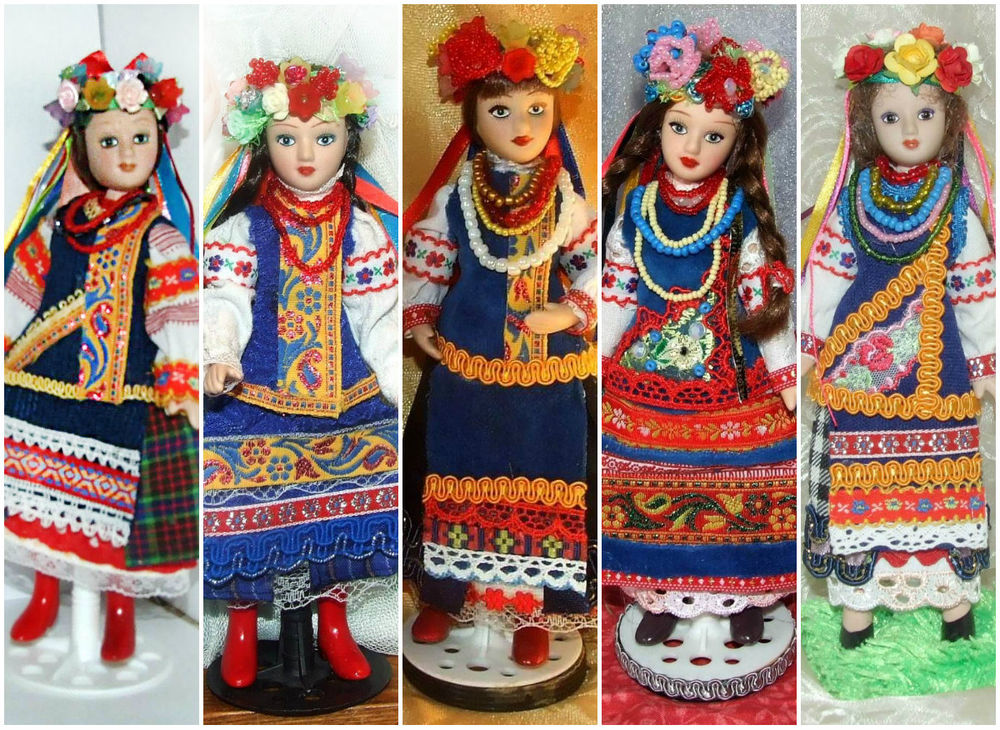 Украинский народный костюм на моих куколках, фото № 2