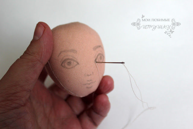Создаем лицо текстильной кукле, фото № 8