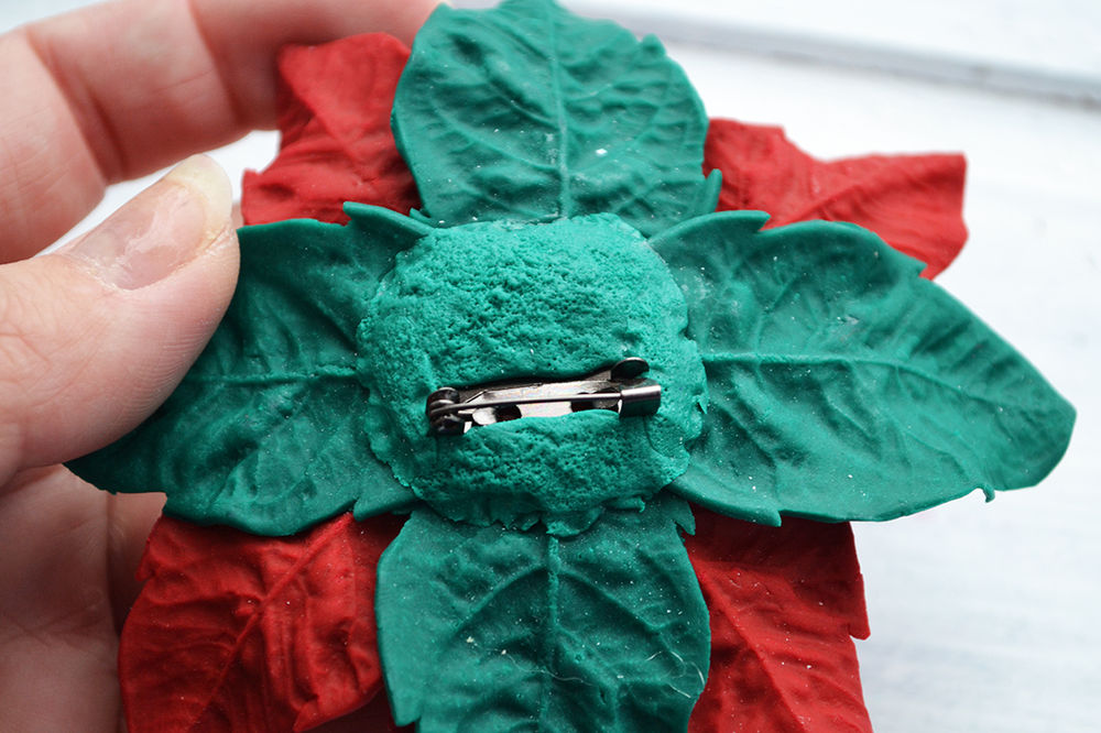 Создаем рождественский цветок из полимерной глины, фото № 28