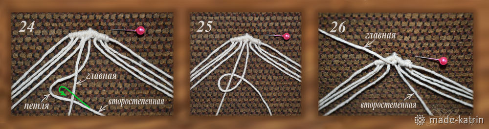 Плетем браслет в технике макраме, фото № 10
