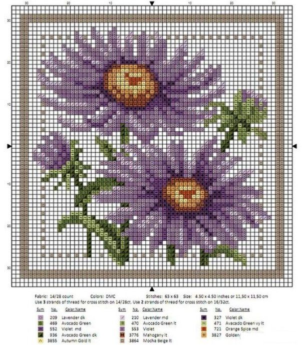 Цветочный календарь: вышиваем крестиком круглый год, фото № 22