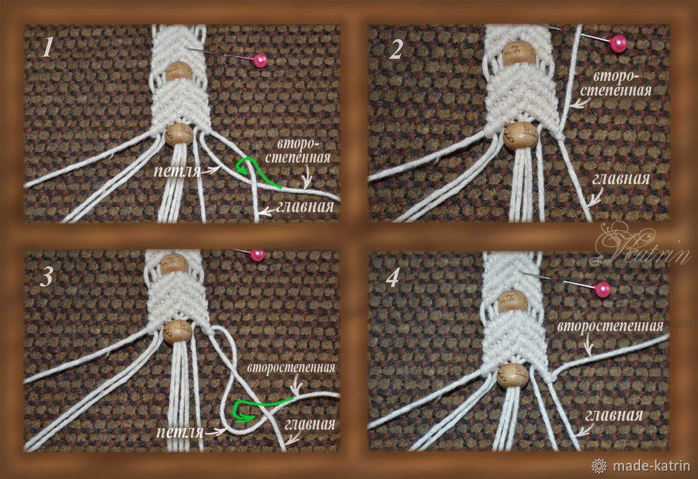 Плетем браслет в технике макраме, фото № 20