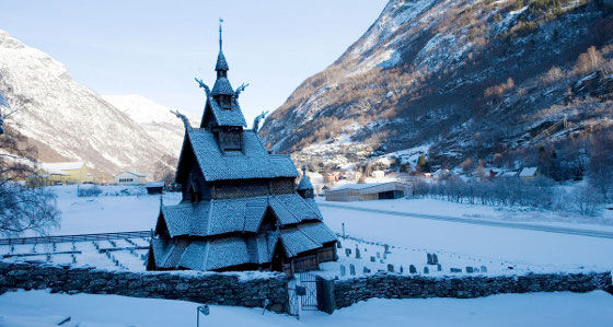 Сказочные деревянные церкви Норвегии, фото № 19