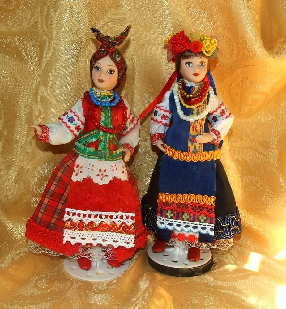 Украинский народный костюм на моих куколках, фото № 11