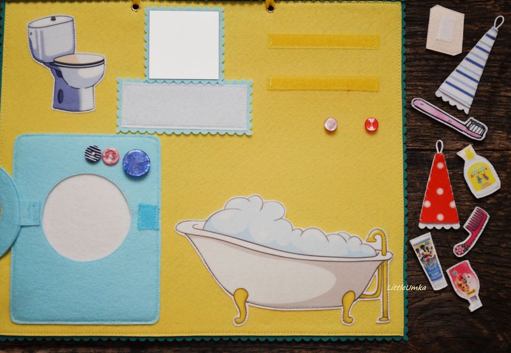 Домик для куклы из фетра + календарь, игровой планшет, фото № 17