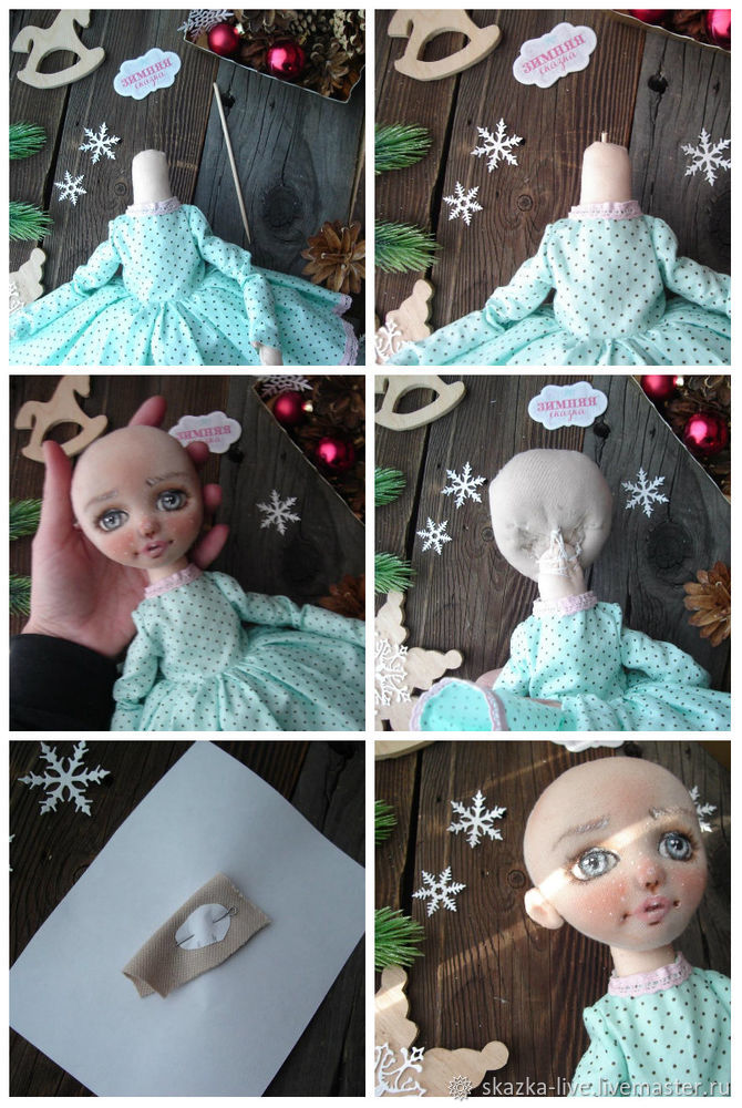 Создаем текстильную куклу «Юкико — ребенок снега», фото № 22
