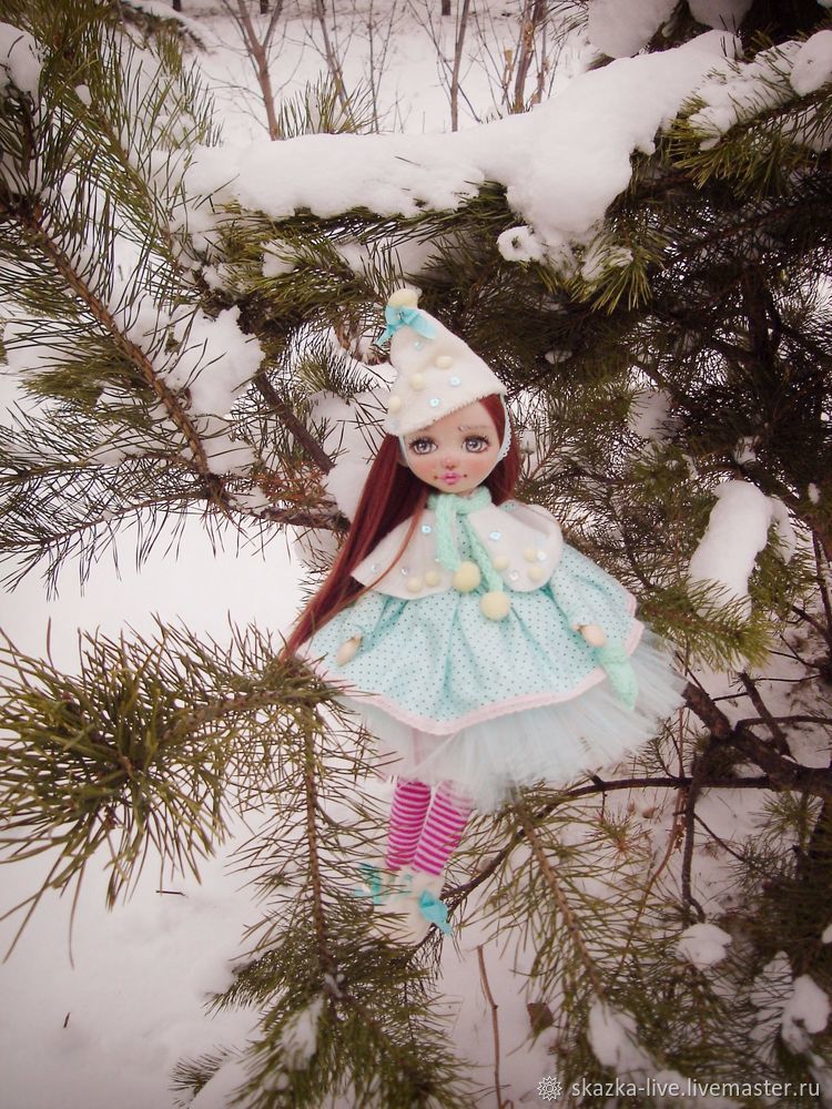Создаем текстильную куклу «Юкико — ребенок снега», фото № 30