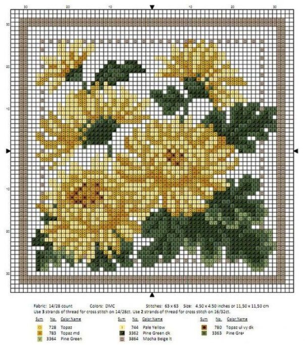 Цветочный календарь: вышиваем крестиком круглый год, фото № 24