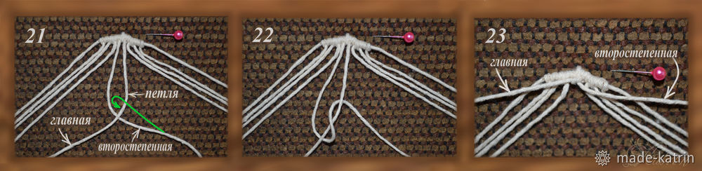 Плетем браслет в технике макраме, фото № 9