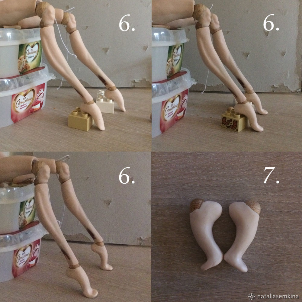 Лепим ступни для кукол из полимерной глины, фото № 3