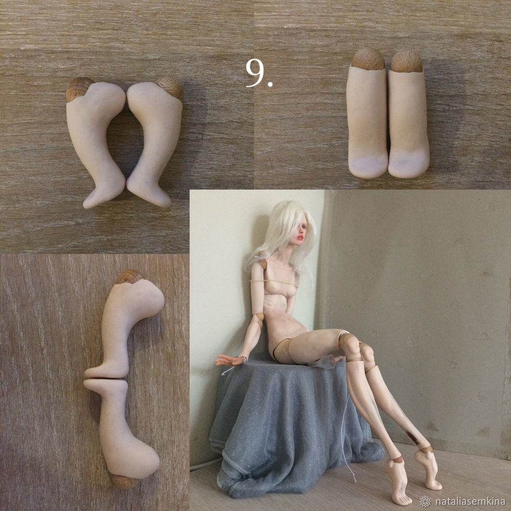 Лепим ступни для кукол из полимерной глины, фото № 4