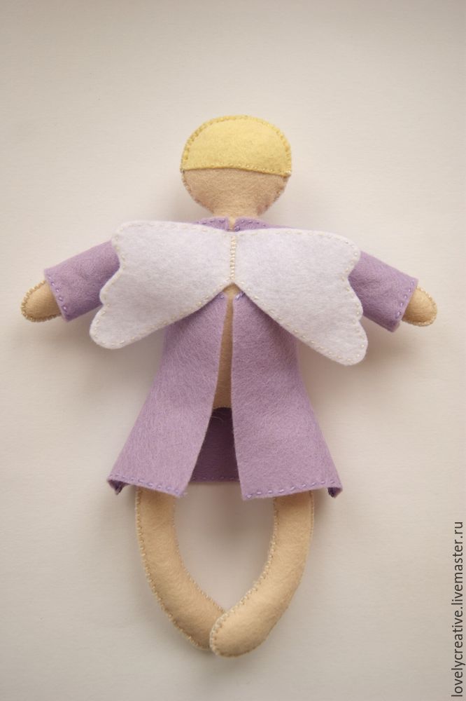 Мастер-класс: шьём куклу-сплюшку ангела из фетра, фото № 27