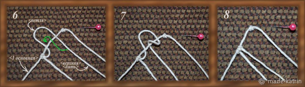 Плетем браслет в технике макраме, фото № 4
