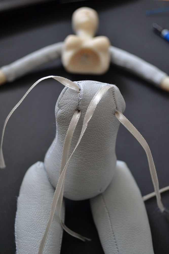 Создаем будуарную куклу Сюзетт серый кролик. Часть 2, фото № 21