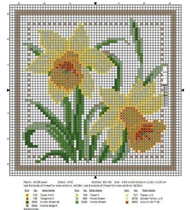 Цветочный календарь: вышиваем крестиком круглый год, фото № 16