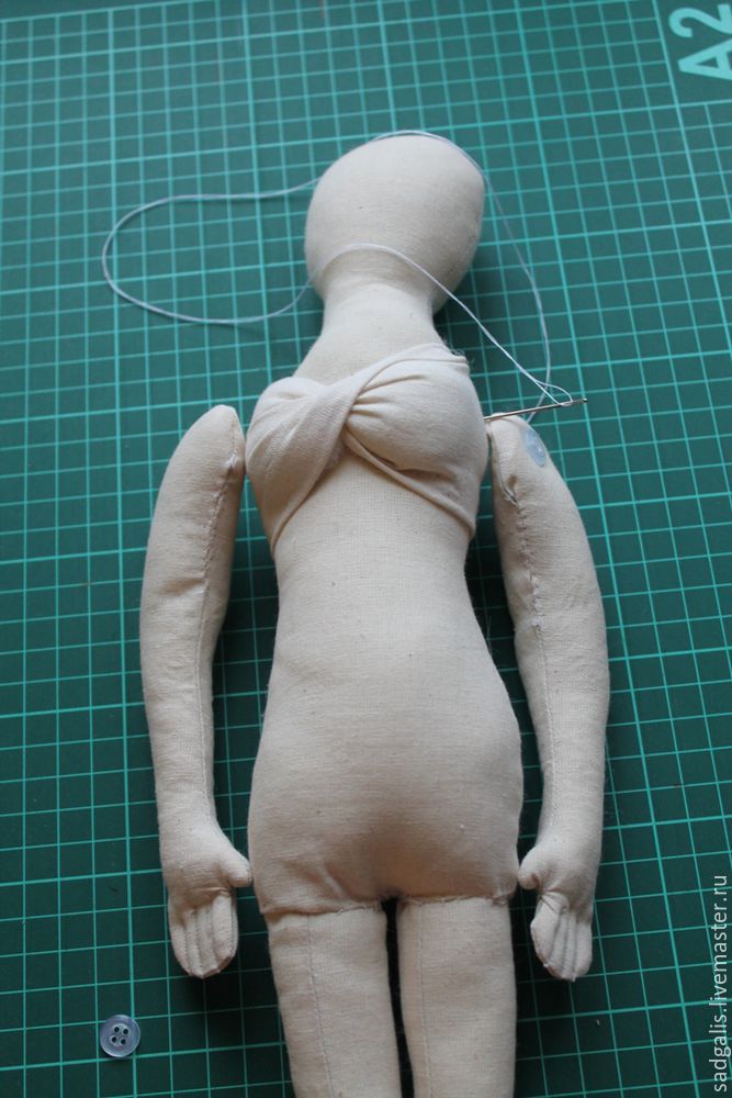 Шьем простую текстильную куколку своими руками, фото № 16
