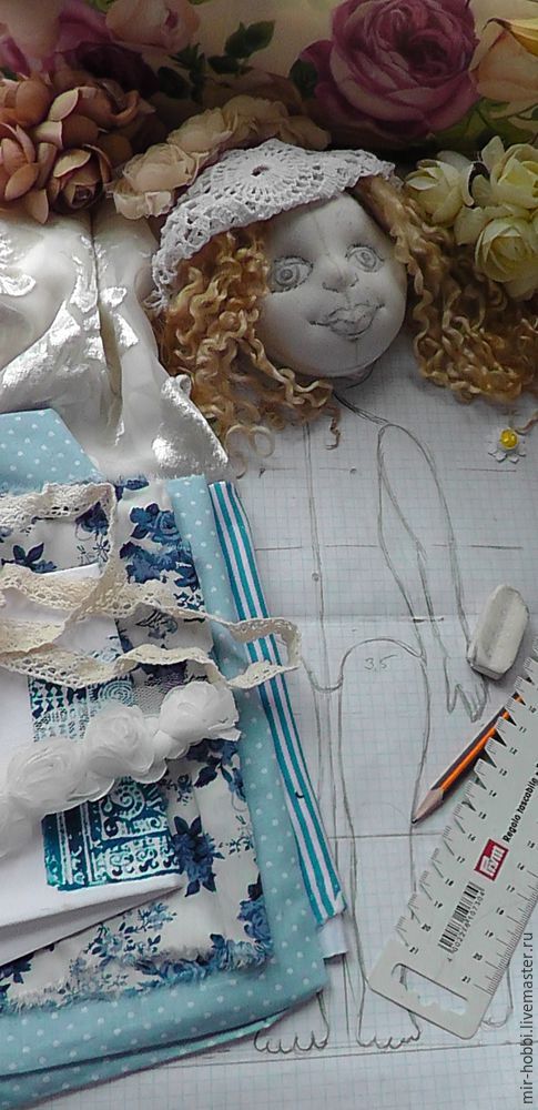 Как сделать аккуратный затылок текстильной кукле: мой способ, фото № 11