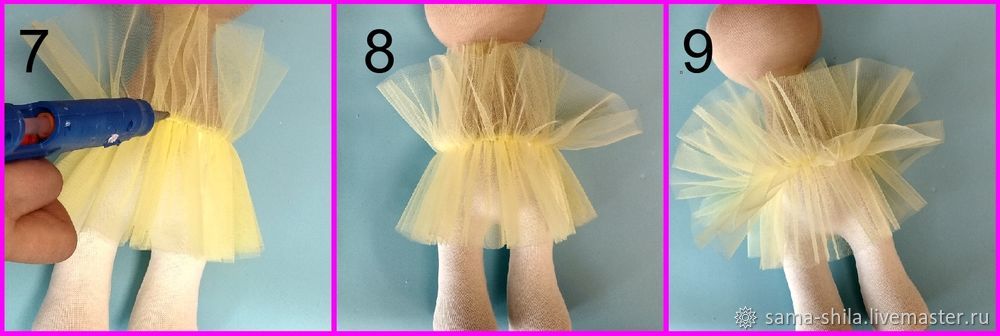 Как сделать пышную юбочку для куклы, фото № 3
