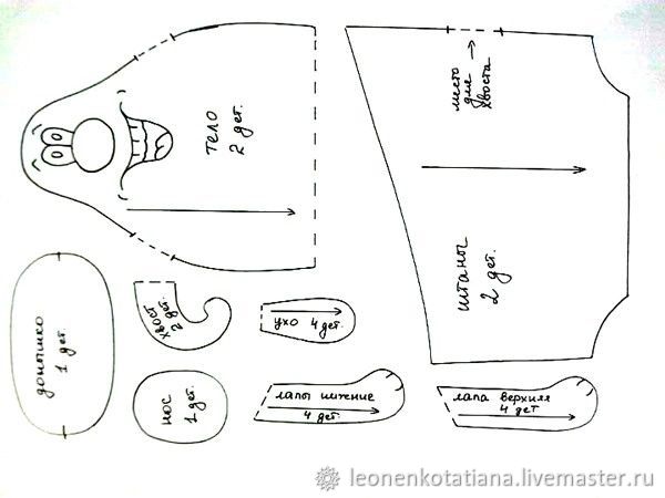 Шьем веселую собачку — символ Нового года, фото № 1