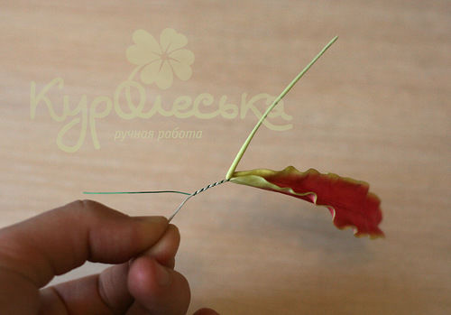 Глориоза. Мастер-класс по лепке цветка в технике керамической флористики, фото № 33